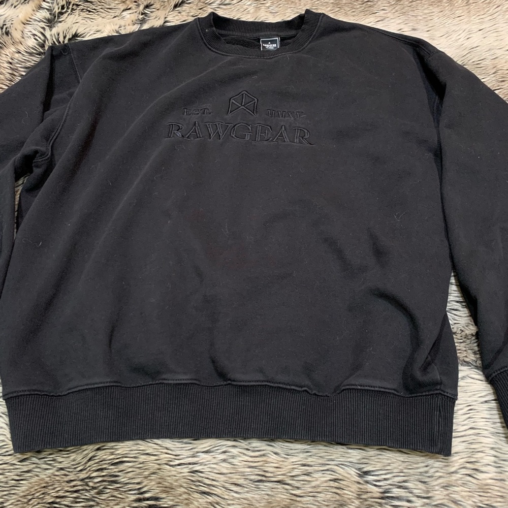 Rawgear Crewneck Black sweatshirt Size XL